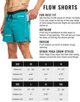 Flow Men's Lined Hot Yoga Shorts 5" - Glacier Green