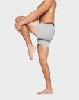 Flow Men's Lined Hot Yoga Shorts 5" - Aluminum
