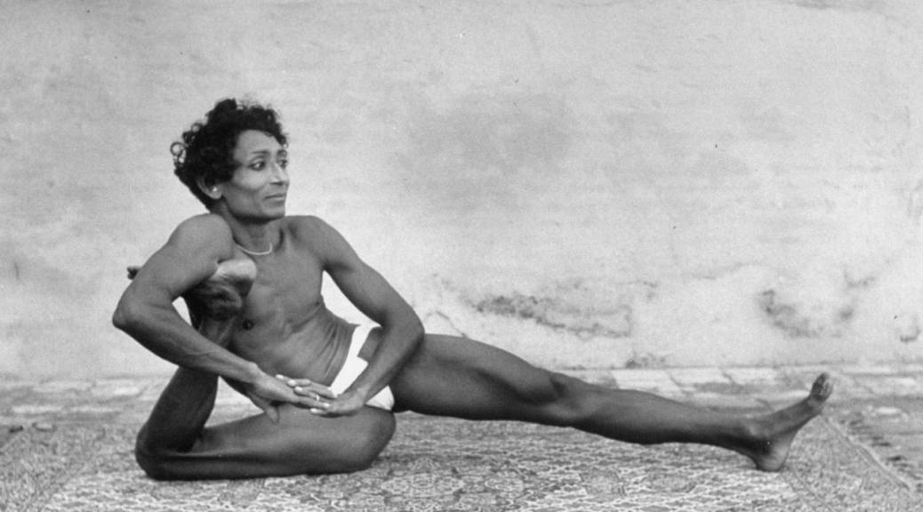 A person demonstrating an advanced yoga pose, showcasing flexibility and balance in yoga practice.