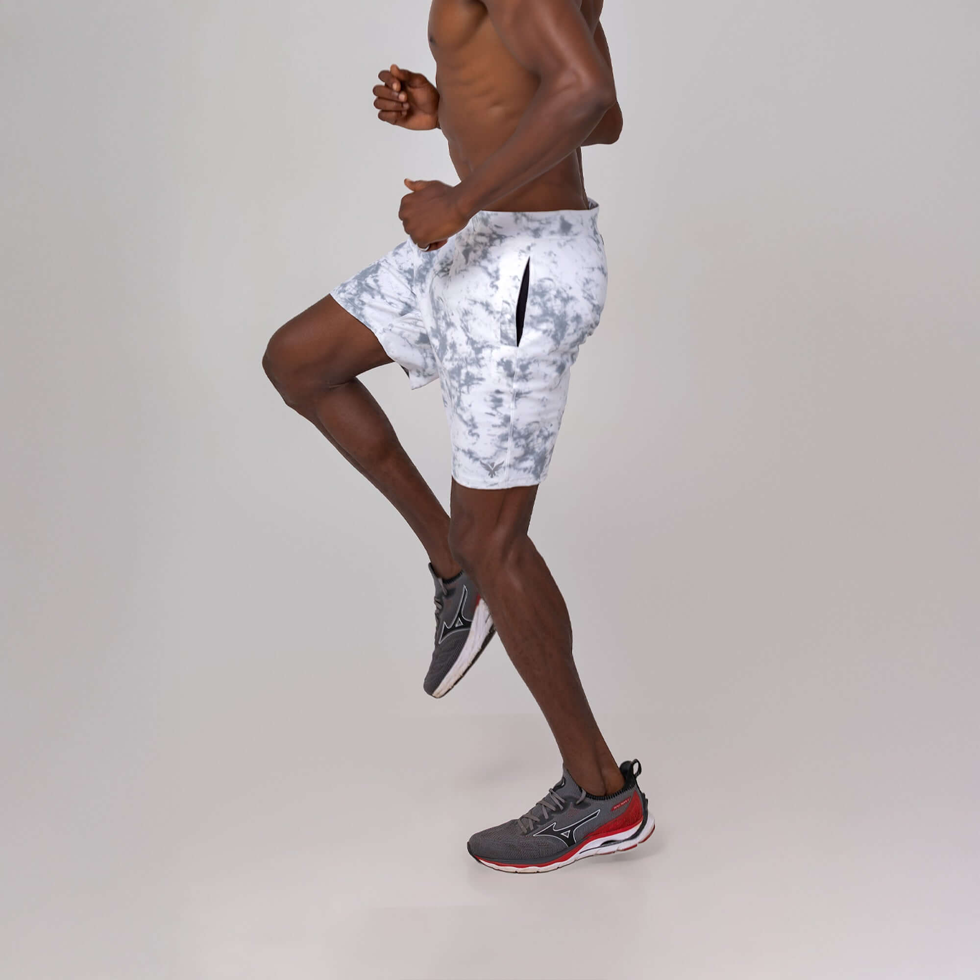 Swerve Men's Lined Yoga Shorts 7" - Nimbus Cloud