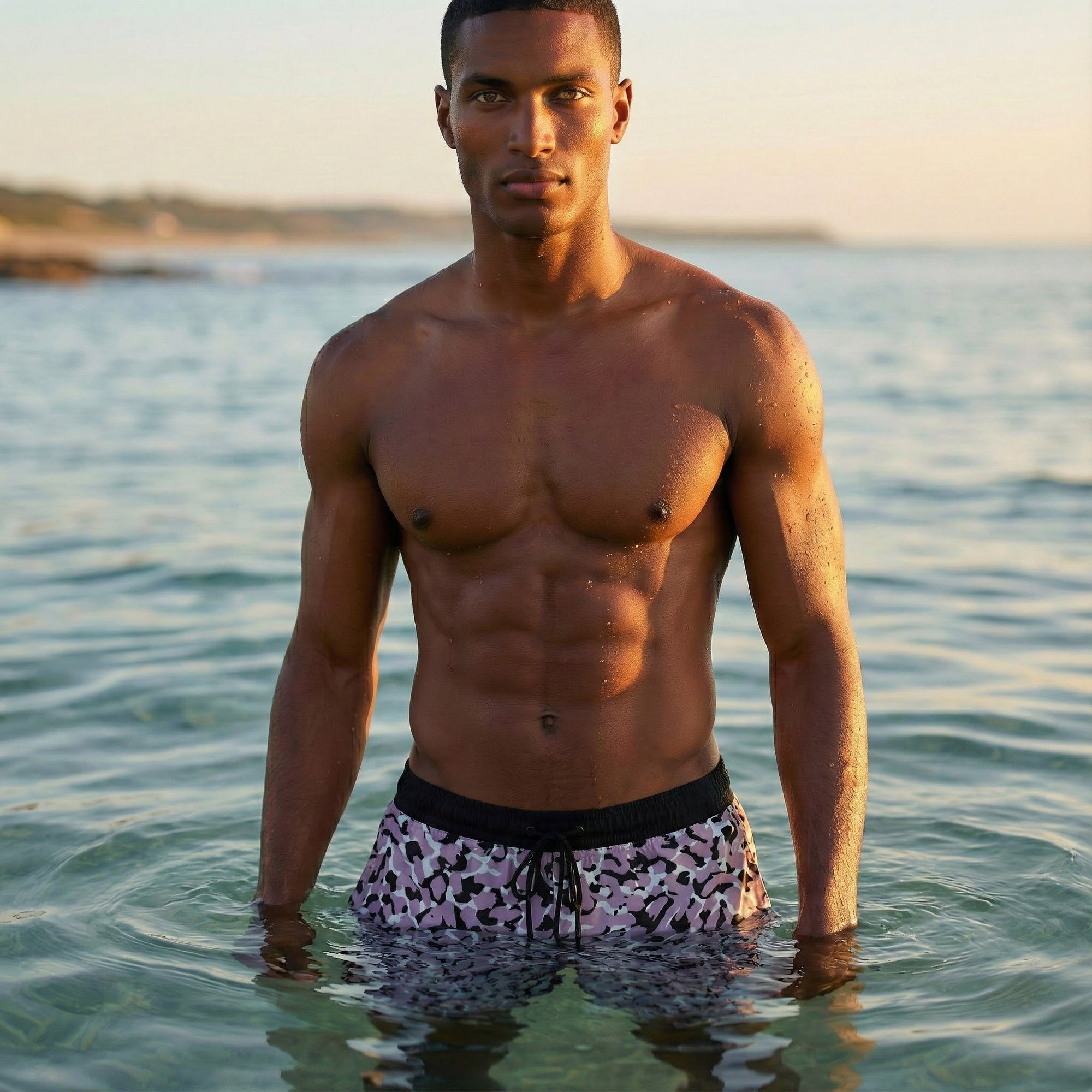 Flow Shorts - Snow Leopard