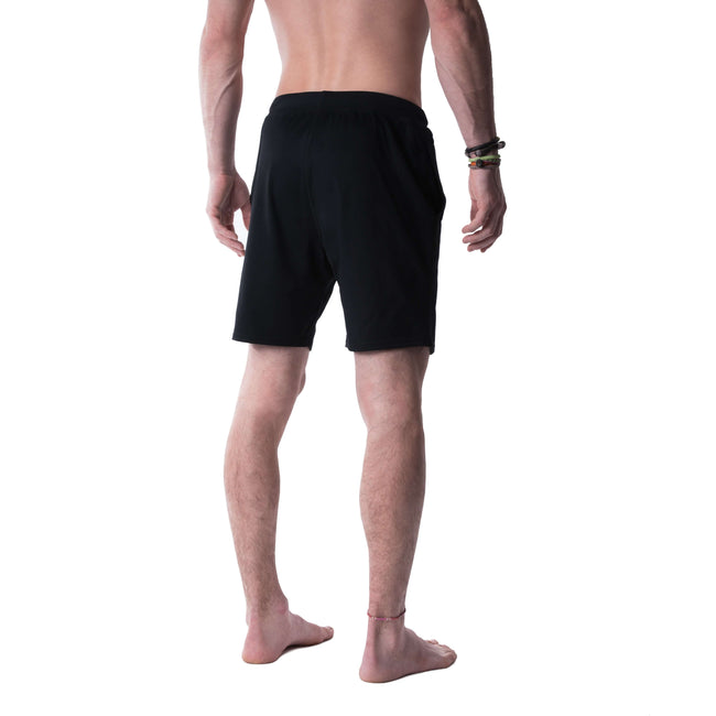 Yoga Crow Men s Swerve Yoga Shorts with Liner Pockets in Black