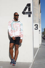 West Side Hoodie - Coral Swirl